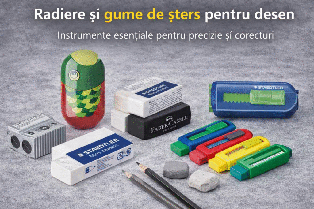radiere pentru corecturi desen, radiera pentru hartie desen