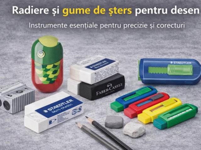 Radiere și gume de șters pentru desen – instrumente esențiale pentru precizie și corecturi