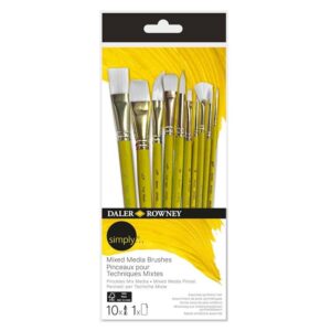 Set 10 pensule Mixed Media Simply Daler Rowney
