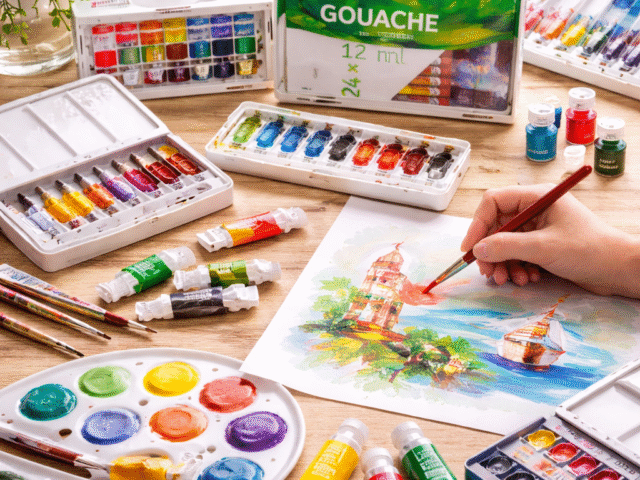 Set culori tempera și guașe – alegerea ideală pentru pictură și activități creative