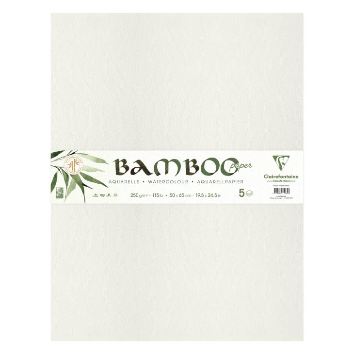 Hârtie desen 50x65cm Bambus 250g/m² Clairfontaine