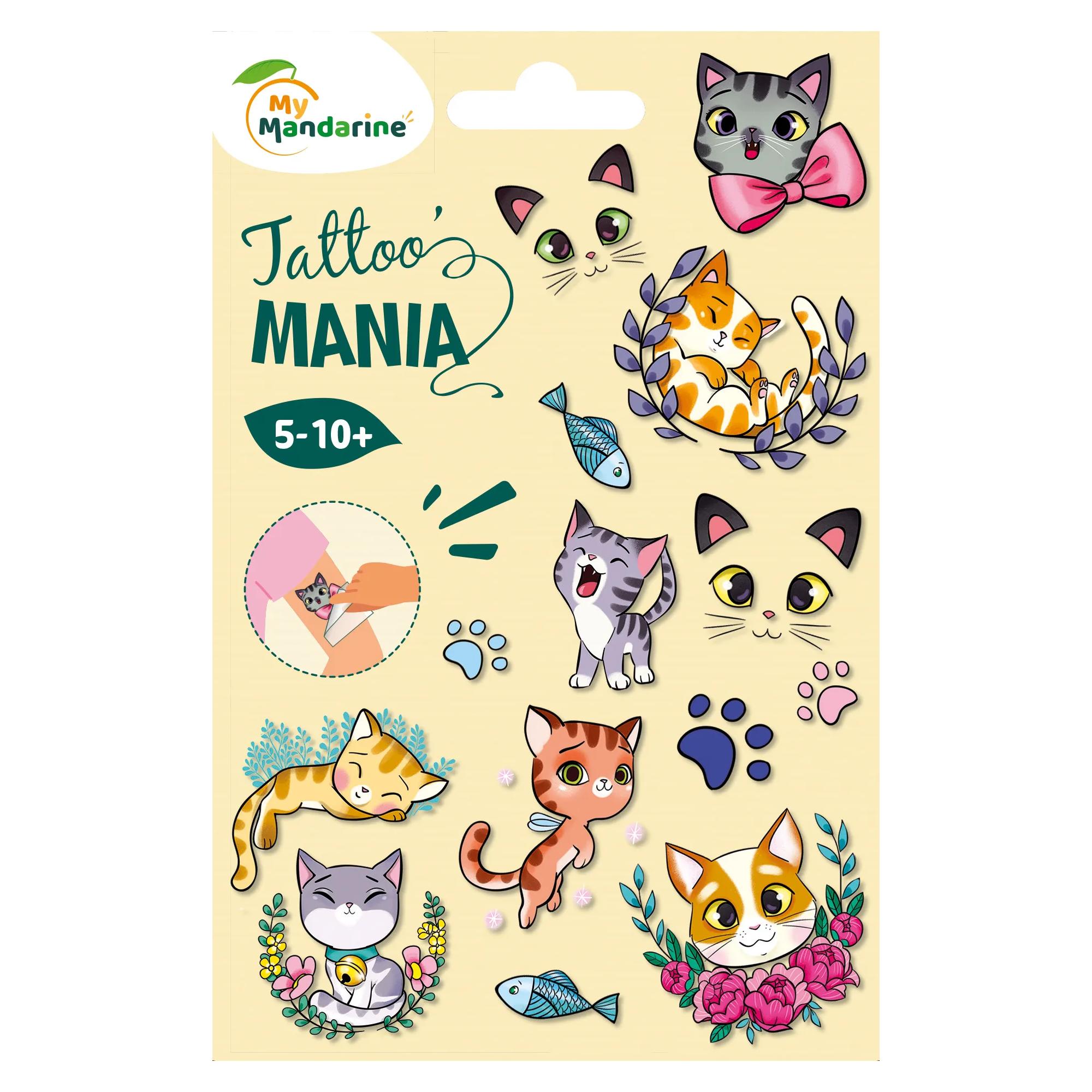 Tatuaje temporare Tatoo Mania "Cats" My Mandarine