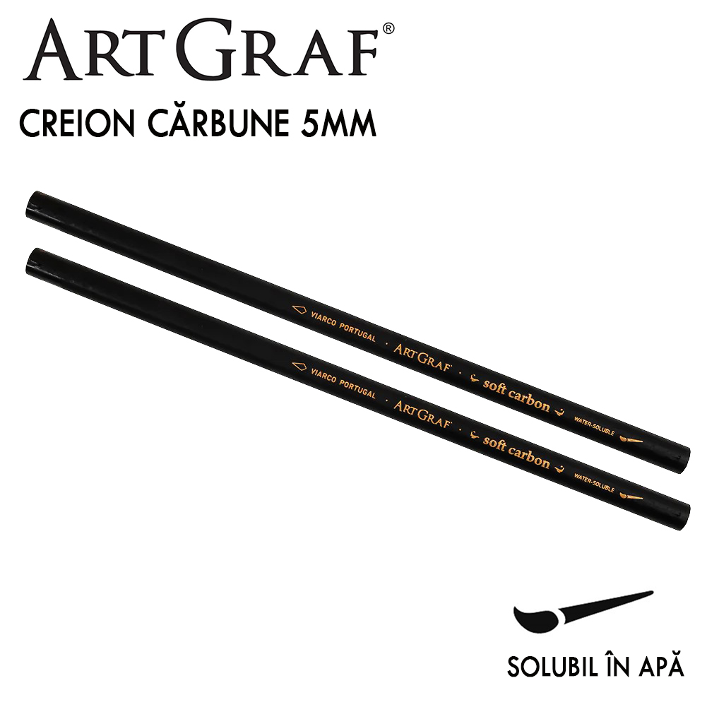 Creion Cărbune Acuarelabil Soft Carbon ArtGraf Viarco
