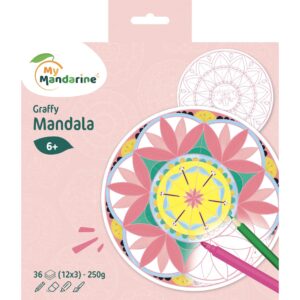 Carte de colorat Graffy Mandala Pop Girl
