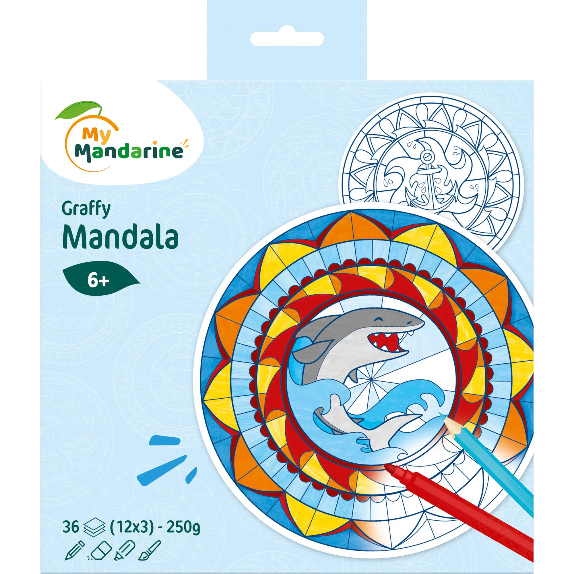 Carte de colorat Graffy Mandala Pop Boy