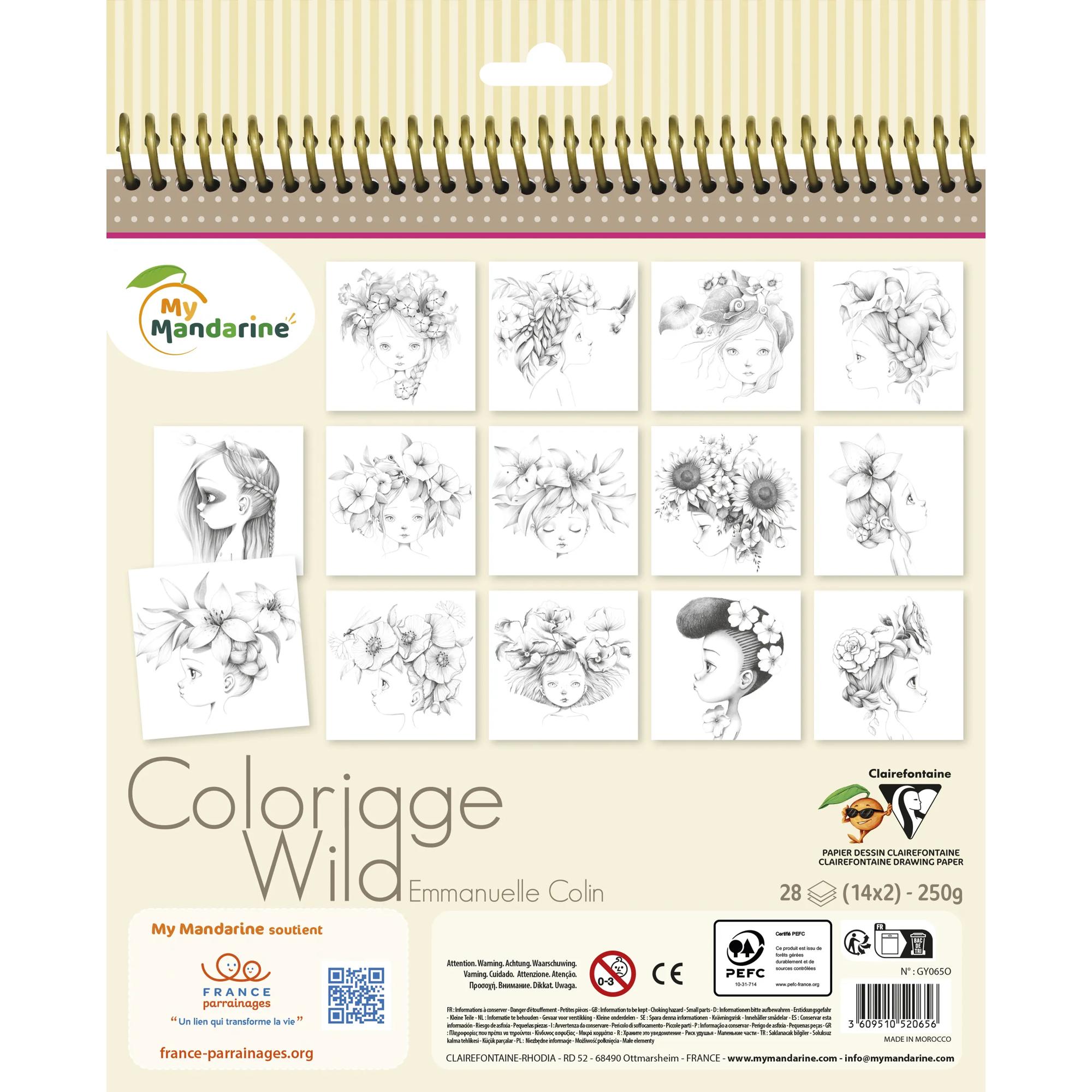 Spatele Cărții de colorat - Wild 1