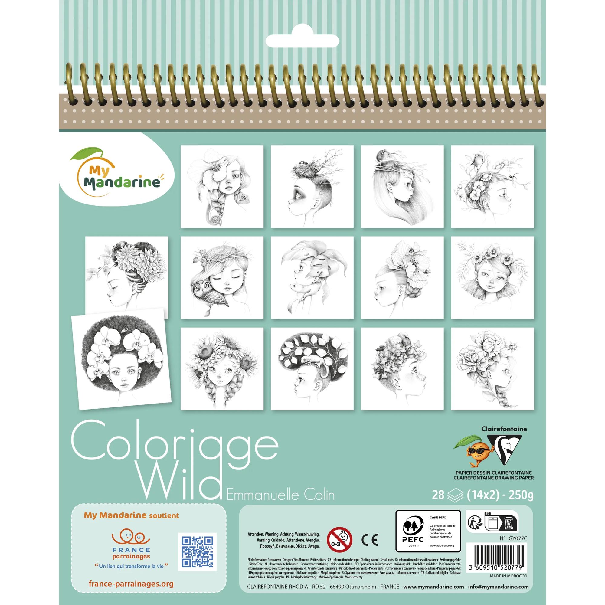 Spatele Cărții de colorat - Wild 3