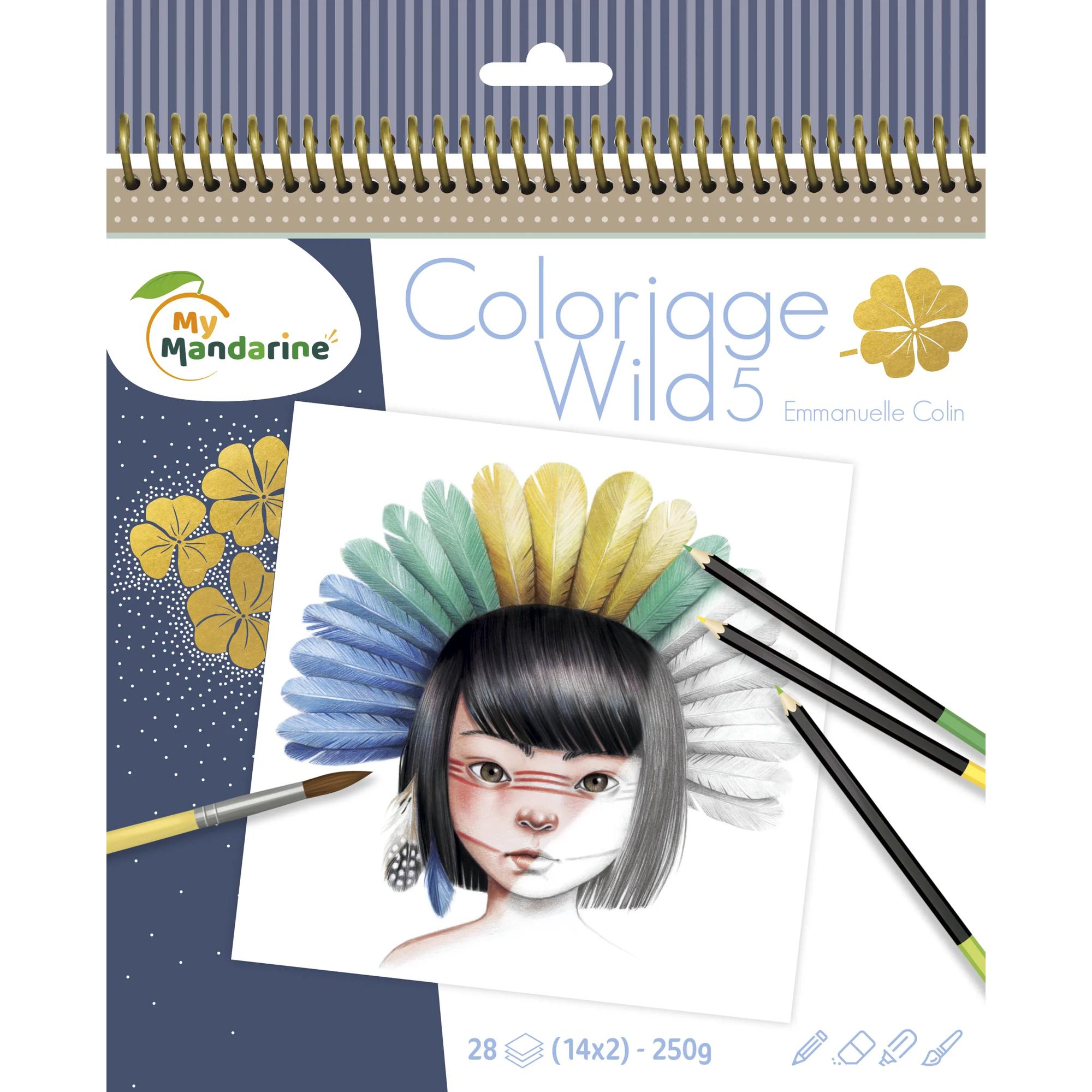 Carte de colorat - Wild 5