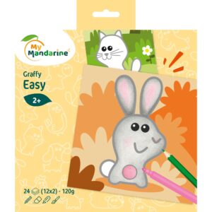 Carte de colorat Graffy Easy Animale de Fermă
