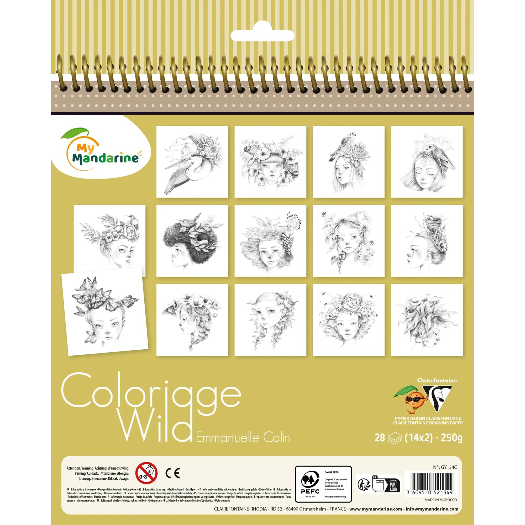 Spatele Cărții de colorat - Wild 7