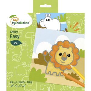 Carte de colorat Graffy Easy Animale Sălbatice