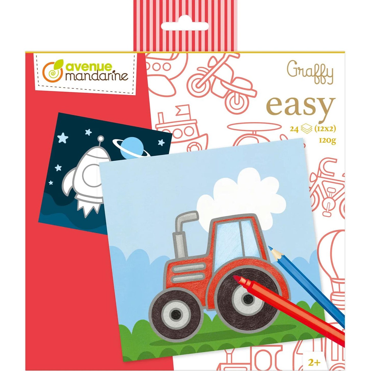 Carte de colorat Graffy Easy Mijloace de Transport