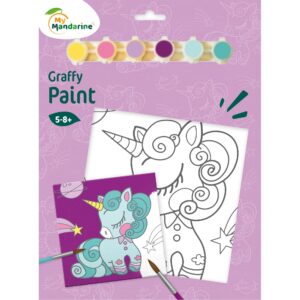 Set Pictură pe numere Unicorn Graffy Paint My Mandarine