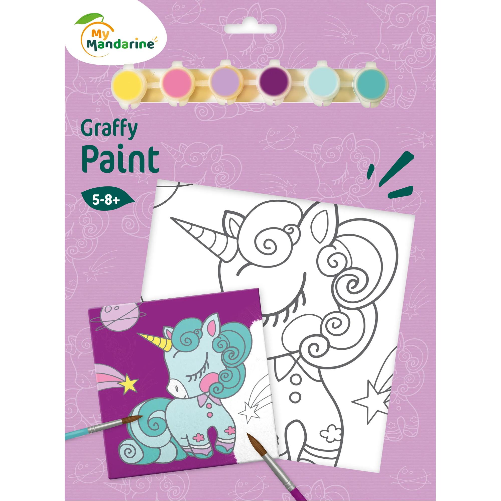 Set Pictură pe numere Unicorn Graffy Paint My Mandarine