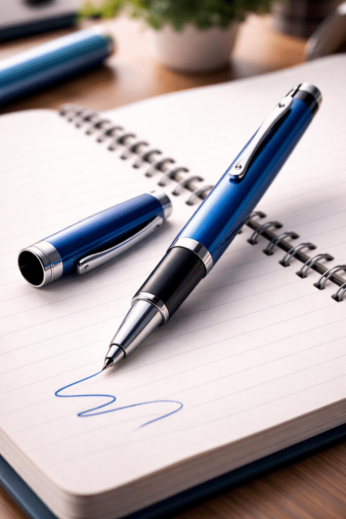 roller pen stilou cu bilă lichidă instrument de scris cerneală lichidă scriere fină pix premium design elegant grip confortabil vârf precis scriere cursivă birou / papetărie