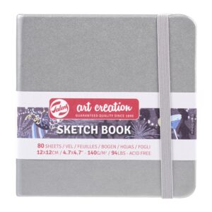 Caiet de Schițe Art Creation Sketchbook Shiny Silver 12x12cm