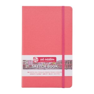 Caiet de Schițe Art Creation Sketchbook Coral Red 13x21cm