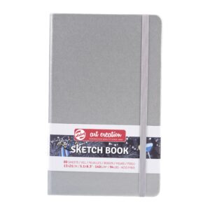 Caiet de Schițe Art Creation Sketchbook Shiny Silver 13x21cm