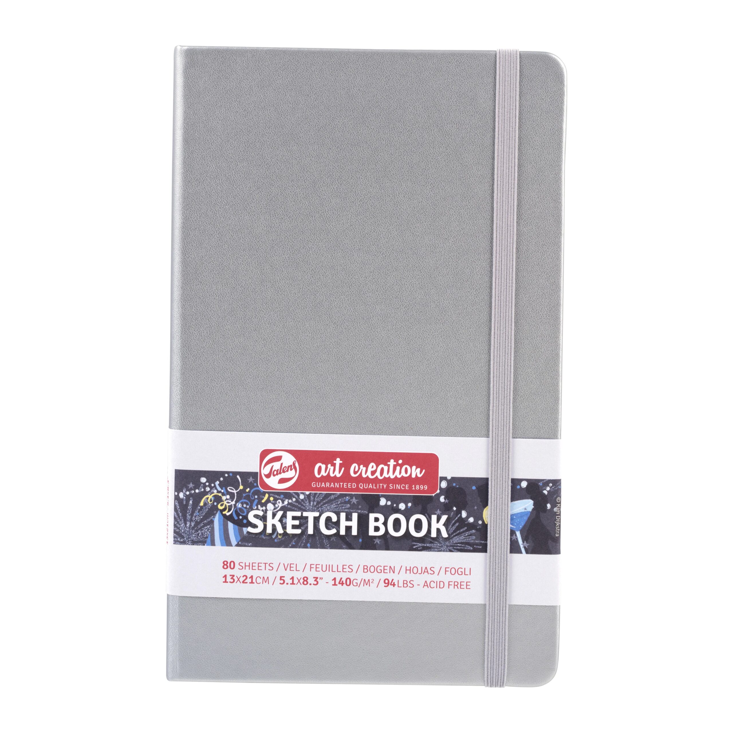 Caiet de Schițe Art Creation Sketchbook Shiny Silver 13x21cm
