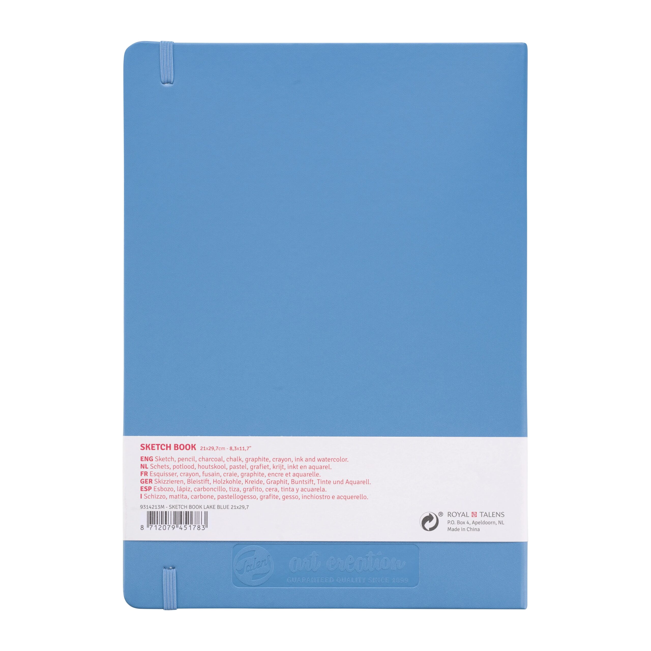 Spatele Caietului de Schițe Art Creation Sketchbook Lake Blue 21x29.7cm