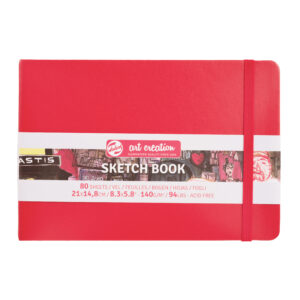 Caiet de Schițe Art Creation Sketchbook Red 21x14.8cm