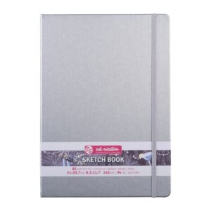 Caiet de Schițe Art Creation Sketchbook Shiny Silver 21x29.7cm