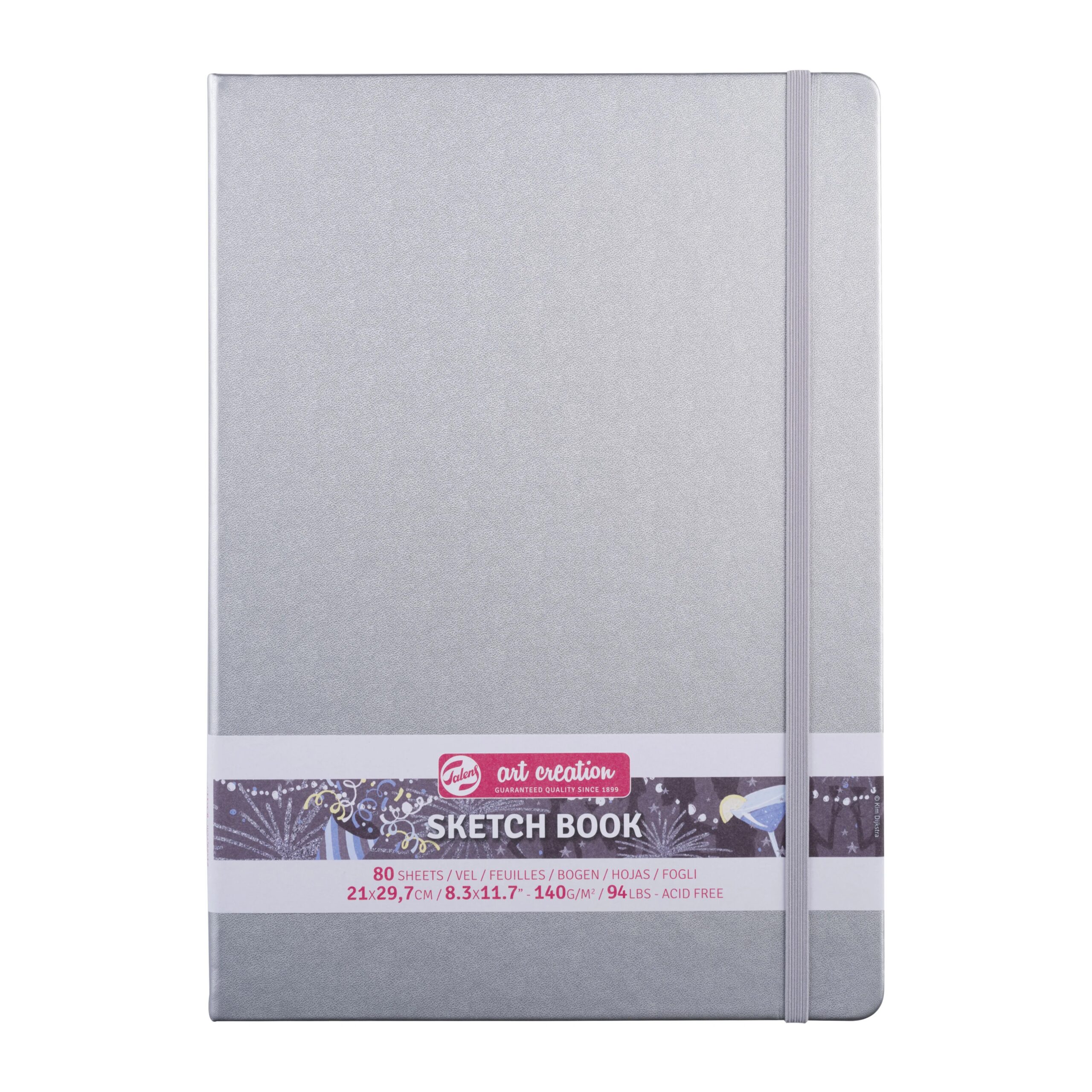 Caiet de Schițe Art Creation Sketchbook Shiny Silver 21x29.7cm