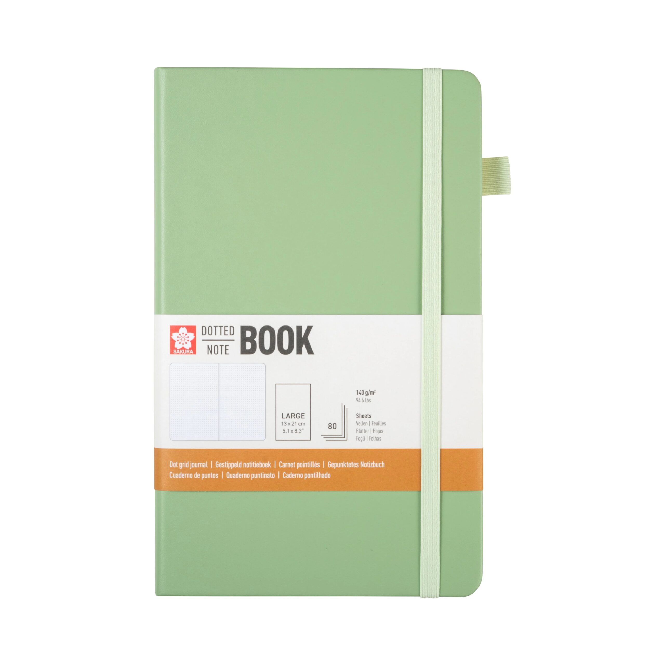 Notebook Punctat Sakura Pale Patina 13x21cm 140g/m 80 file