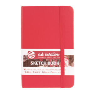 Caiet de Schițe Art Creation Sketchbook Red 9x14cm