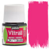 Culori pentru sticla Transparent Vitrail Pebeo 51 Transparent Vivid Pink pentru decorarea sticlei, vitralii și proiecte handmade.