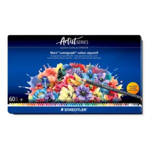 Set 60 Creioane Colorate Acuarelabile Mars Lumograph Staedtler