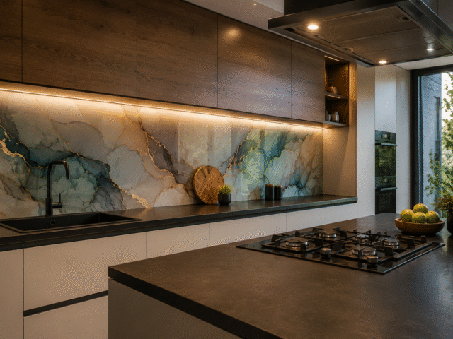 De la pânză la sticlă: cum tehnicile artistice inspiră designul interior modern