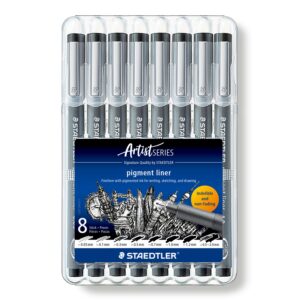 Set Pigment Liner 8 Grosimi Staedtler
